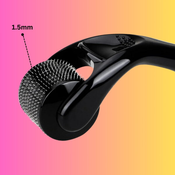 Derma Roller Microneedling Roller for Face, Beard Growth, Hair Growth - Includes Free Storage Case  Matt Black (2-Pack), Brighten,Rejuvenating,Smoothening, Unisex (Imported Quality) - Image 6